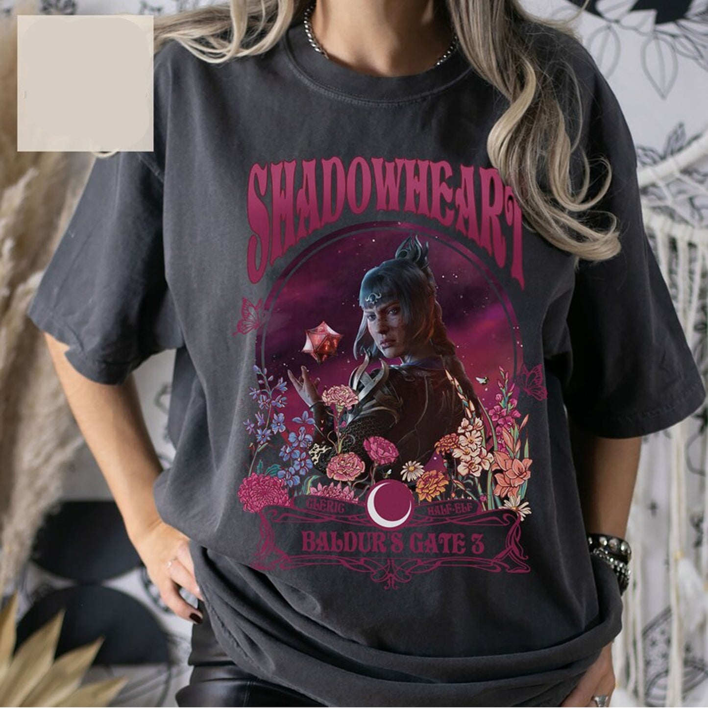 Shadowheart Baldur’s Gate 3 Floral Shirt
