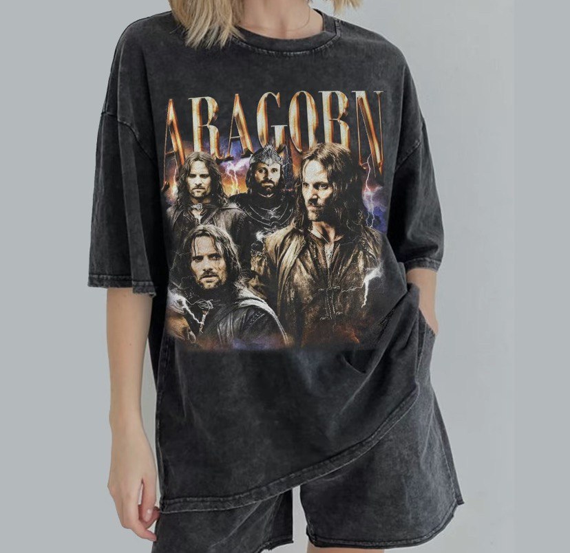 LOTR Aragorn King Elessar Middle Earth Vintage Shirt