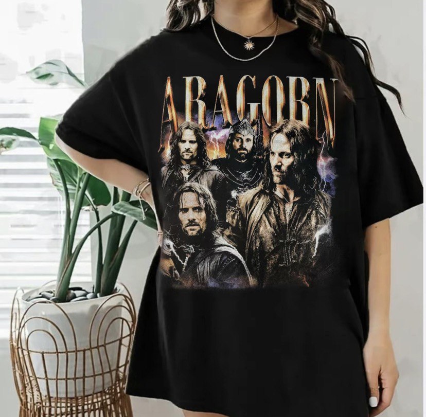 LOTR Aragorn King Elessar Middle Earth Vintage Shirt