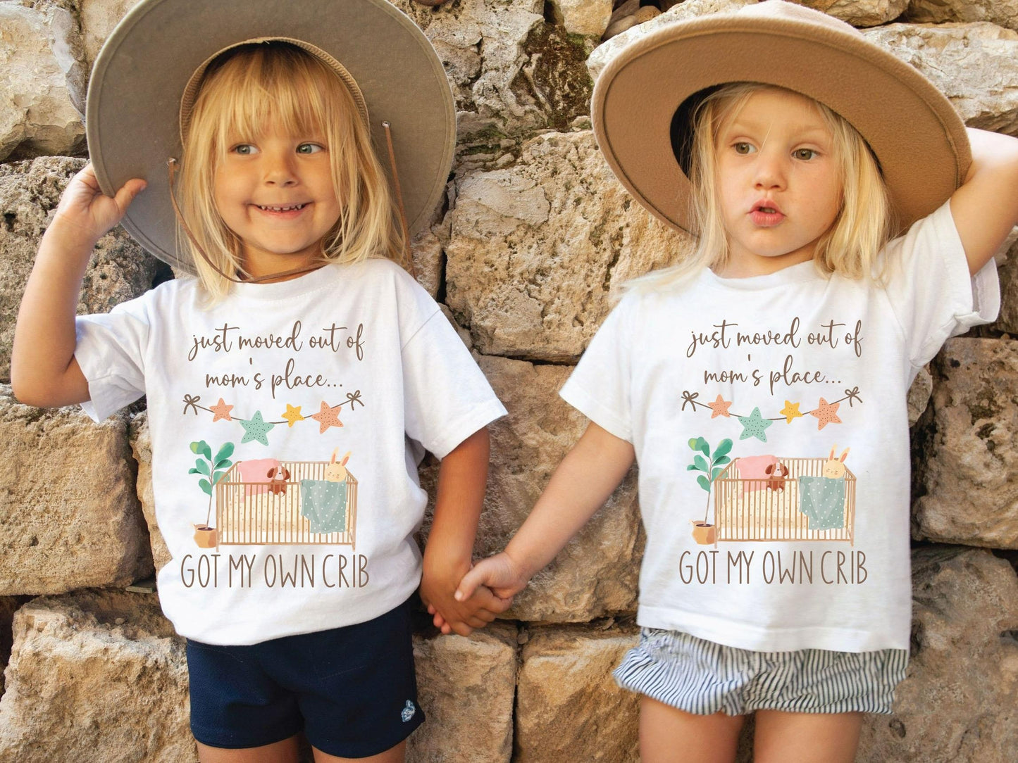 Just Moved Out of Mom's Place Got My Own Crib Baby Bodysuit ,Funny New Born New Parent Baby Onesie®, New Mom Gift, Baby Shower Gift , Short Sleeve Tee Bella