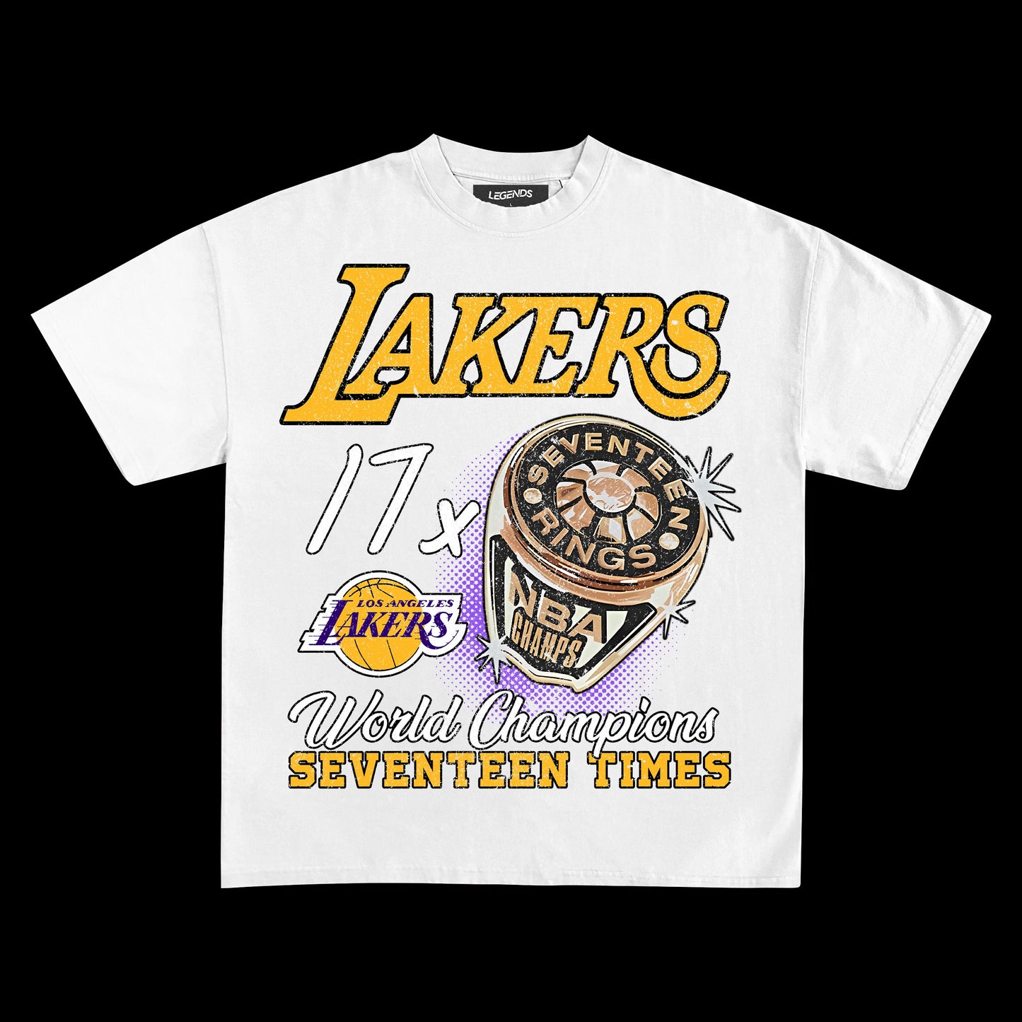 LAKERS VINTAGE CHAMPIONS TEE