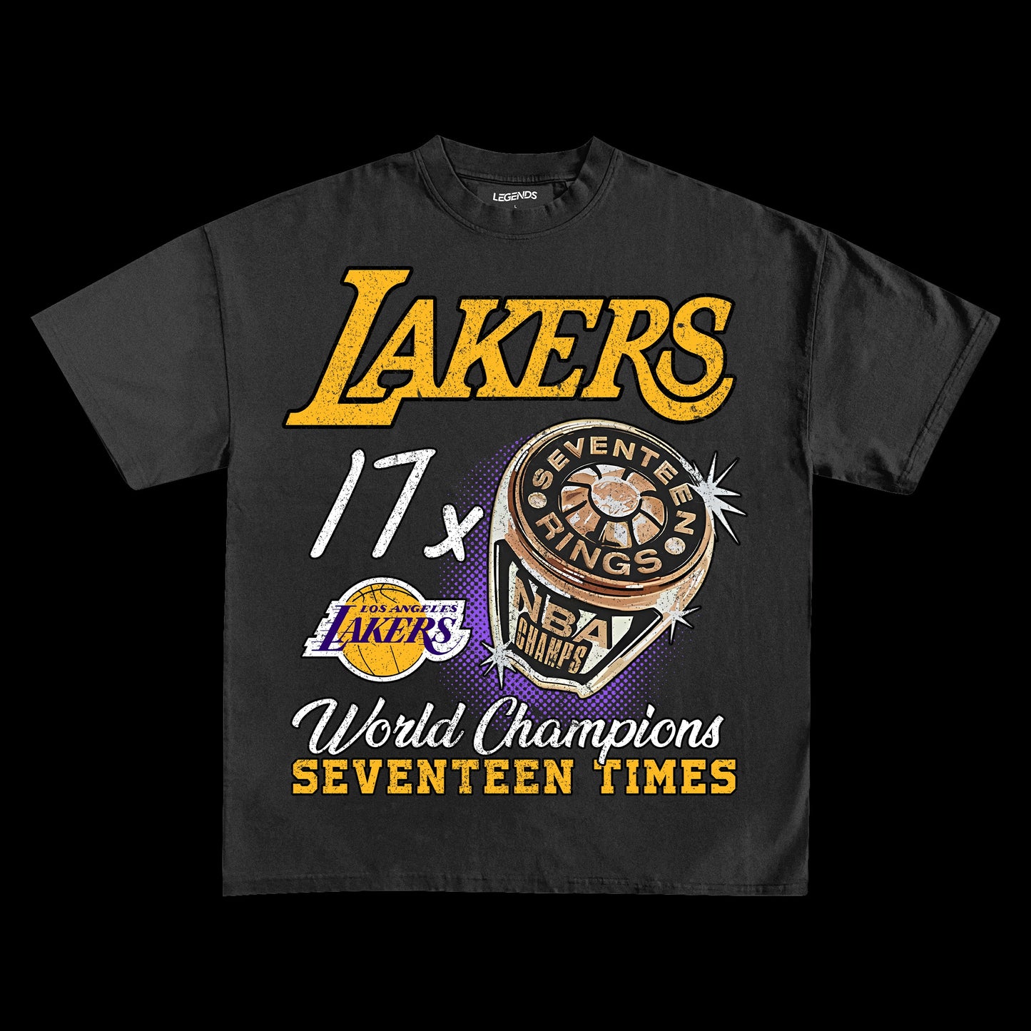 LAKERS VINTAGE CHAMPIONS TEE