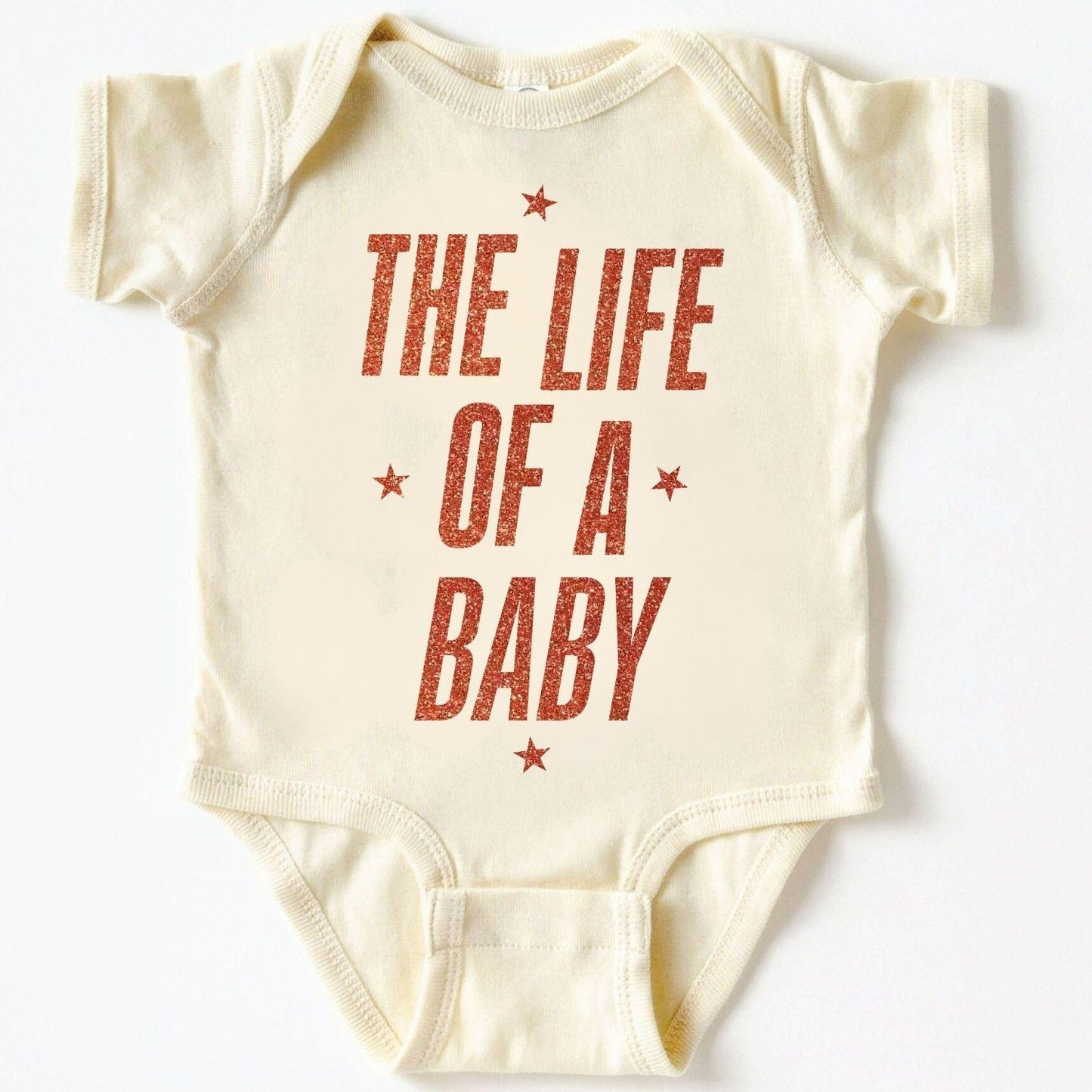 The Life Of A Baby Baby Bodysuit ,Funny New Born New Parent Baby Onesie®, New Mom Gift, Baby Shower Gift , Short Sleeve Tee Bella