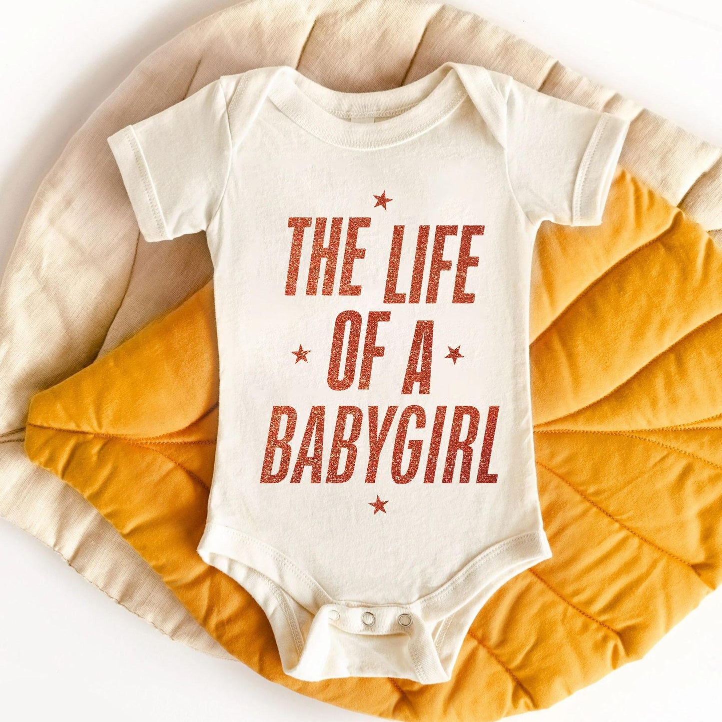 The Life of A Babygirl Baby Bodysuit ,Funny New Born New Parent Baby Onesie®, New Mom Gift, Baby Shower Gift , Short Sleeve Tee Bella