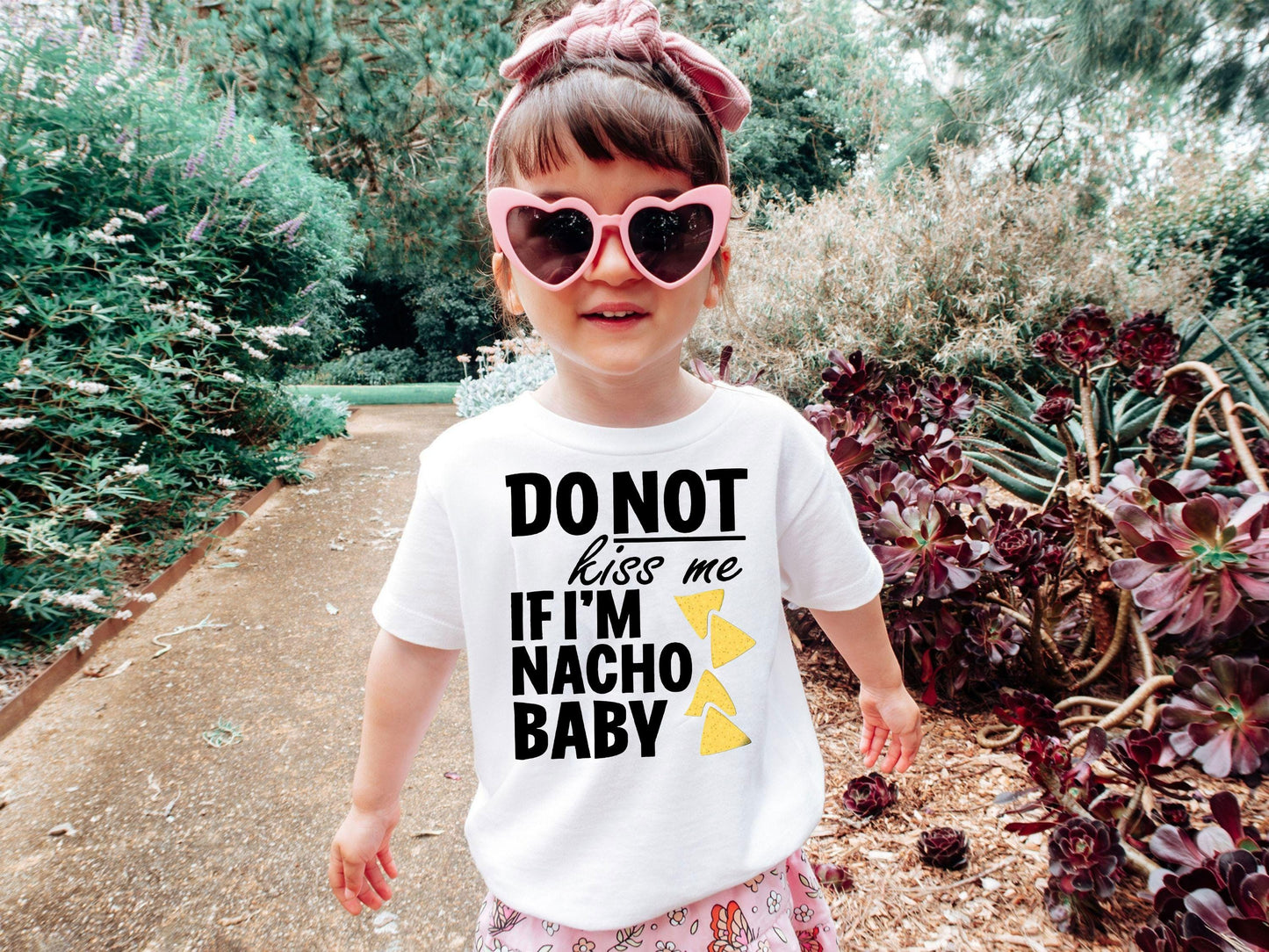 Do Not Kiss Me If I'm Nacho Baby Bodysuit ,Funny New Born New Parent Baby Onesie®, New Mom Gift, Baby Shower Gift , Short Sleeve Tee Bella