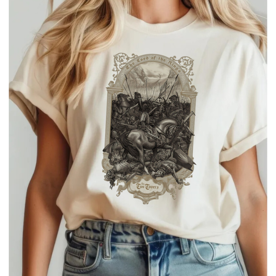 LOTR Riders Of Rohan Retro Shirt, Lord of The Rings The Fellowship Of The Ring Vintage Shirt