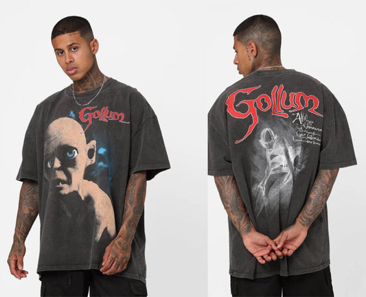 LOTR Gollum Dark Retro Style Vintage 2 Sides Shirt
