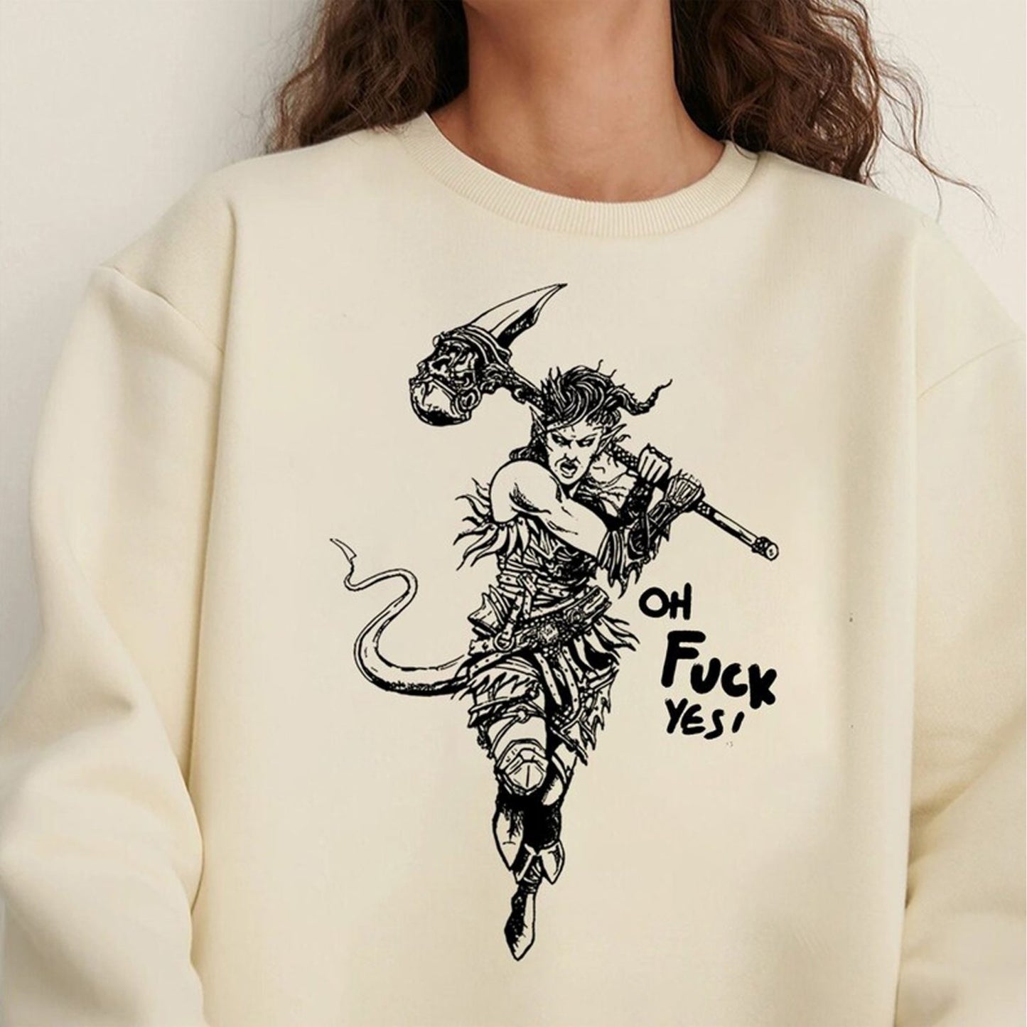 Baldurs Gate 3 Karlach Oh F**K Yes Sweatshirt