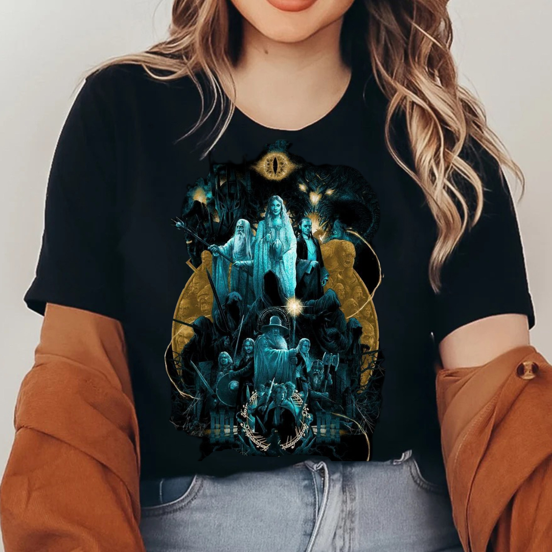 LOTR Lord of The Rings Middle Earth The Fellowship Of The Ring Vintage Shirt