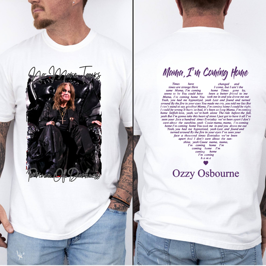 Ozzy Osbourne Thank You Shirt, No More Tours Tribute Tee, Retro Rock Legend 1970–2025, Vintage Metal Fan Gift, Ozzy Osbourne Club Shirt