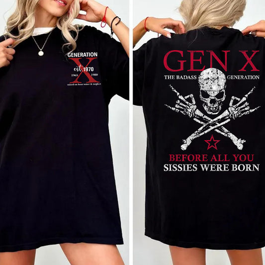 Generation X Custom Year Badass Generation T-shirt