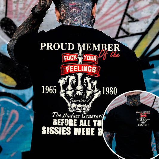 Generation X Custom Year Badass Generation T-shirt