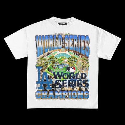 LA WORLD SERIES CHAMPIONS 2024 VINTAGE TEE