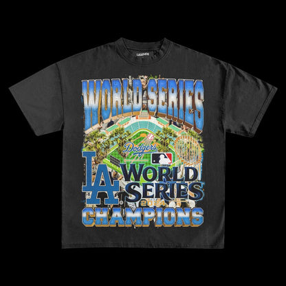 LA WORLD SERIES CHAMPIONS 2024 VINTAGE TEE