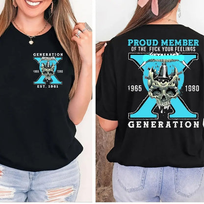 Generation X Shirt, Generation Y Shirt, Legendary Rock Band T-Shirt