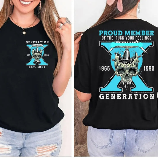 Generation X Shirt, Generation Y Shirt, Legendary Rock Band T-Shirt