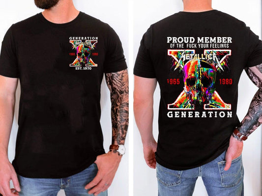 Generation X Shirt, Generation Y Shirt, Legendary Rock Band T-Shirt