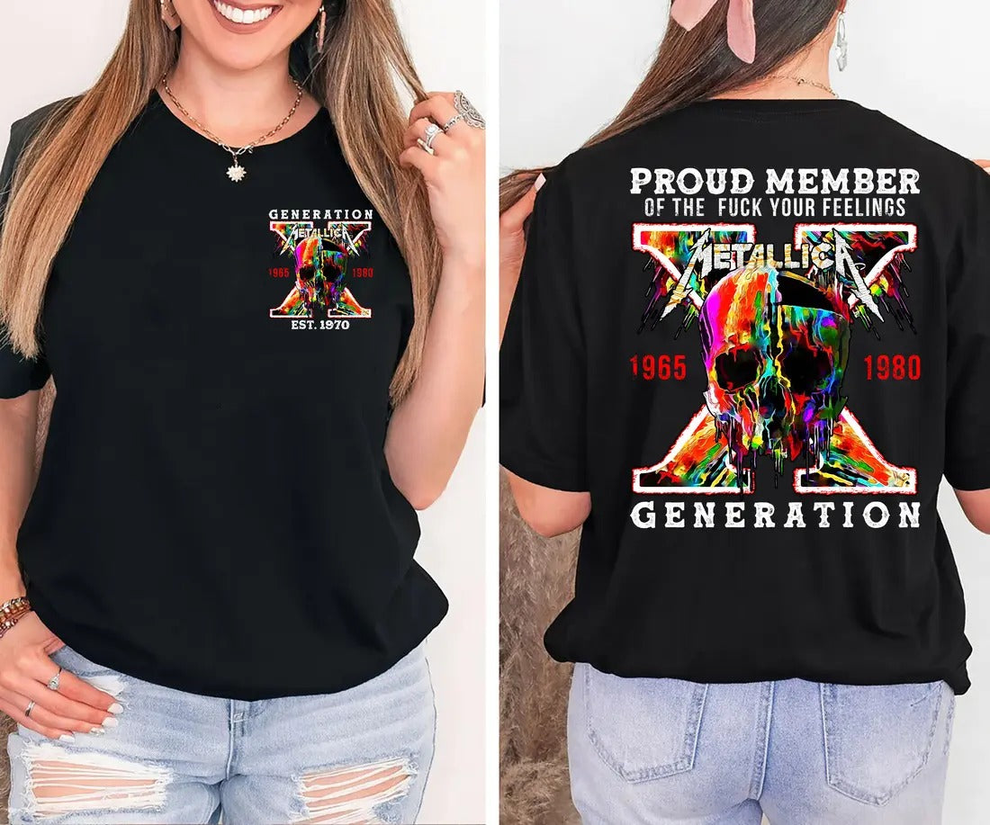 Generation X Shirt, Generation Y Shirt, Legendary Rock Band T-Shirt