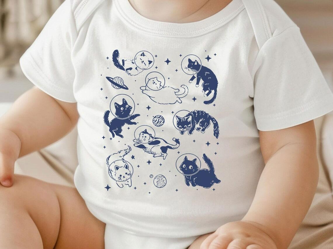 Astronat Cutie Cats Baby Bodysuit ,Funny New Born New Parent Baby Onesie®, New Mom Gift, Baby Shower Gift , Short Sleeve Tee Bella