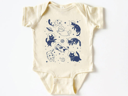 Astronat Cutie Cats Baby Bodysuit ,Funny New Born New Parent Baby Onesie®, New Mom Gift, Baby Shower Gift , Short Sleeve Tee Bella