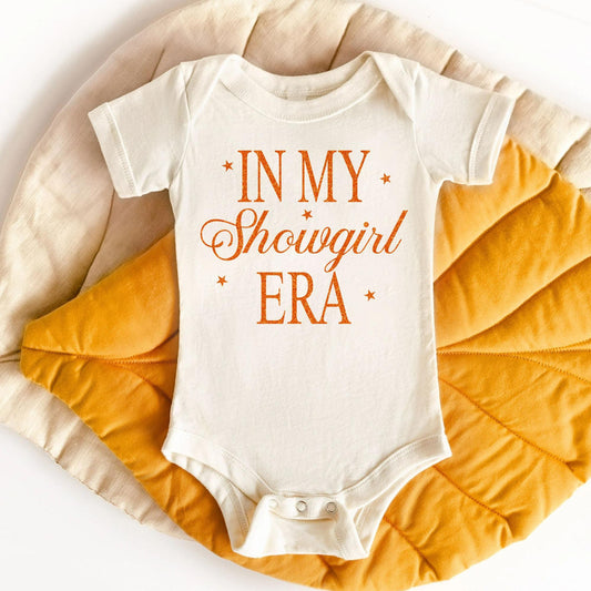 In My Showgirl Era Baby Bodysuit ,Funny New Born New Parent Baby Onesie®, New Mom Gift, Baby Shower Gift , Short Sleeve Tee Bella