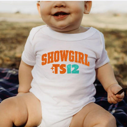 Custom Showgirl TS12 Baby Bodysuit ,Funny New Born New Parent Baby Onesie®, New Mom Gift, Baby Shower Gift , Short Sleeve Tee Bella