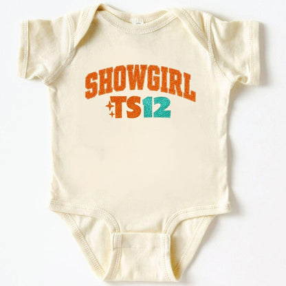 Custom Showgirl TS12 Baby Bodysuit ,Funny New Born New Parent Baby Onesie®, New Mom Gift, Baby Shower Gift , Short Sleeve Tee Bella