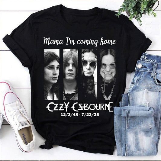 Ozzy Osbourne Thank You Shirt, No More Tours Tribute Tee, Retro Rock Legend 1970–2025, Vintage Metal Fan Gift, Ozzy Osbourne Club Shirt