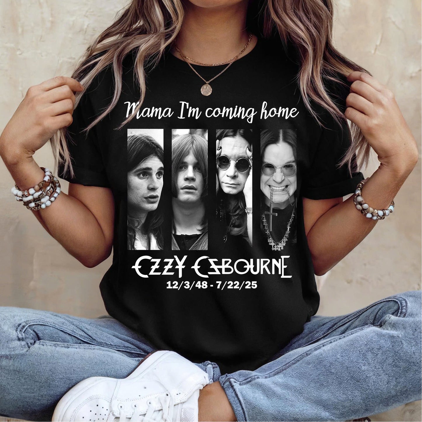 Ozzy Osbourne Thank You Shirt, No More Tours Tribute Tee, Retro Rock Legend 1970–2025, Vintage Metal Fan Gift, Ozzy Osbourne Club Shirt
